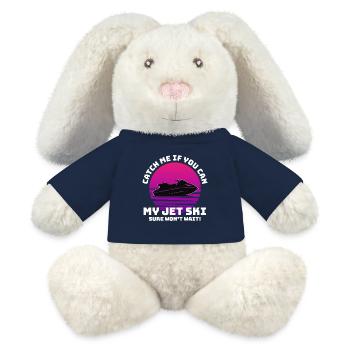 Jet Ski Adventure Retro Sunset Watersports Speed - MiniFeet® RecycelHase® Bunny Cream - french navy - Front