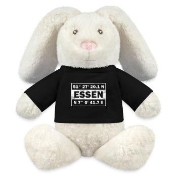 Essen Koordinaten - MiniFeet® RecycelHase® Creme - Schwarz - Vorne