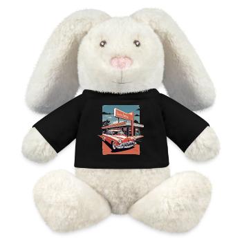 Classic Cars 1950 - MiniFeet® RecycelHase® Creme - Schwarz - Vorne