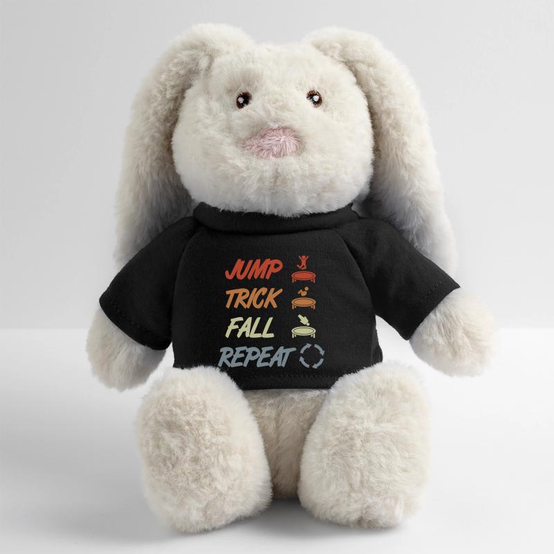 Trampoline Techniques Lapin en peluche recyclé MiniFeet® Crème