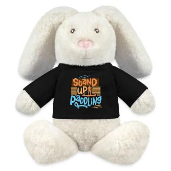 Stand Up Paddling - MiniFeet® RecycelHase® Bunny Cream - black - Front