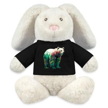 Bear - MiniFeet® RecycelHase® Bunny Cream - black - Front