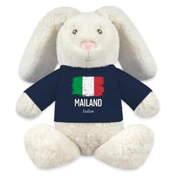 Mailand - MiniFeet® RecycelHase® Creme - French Navy - Vorne
