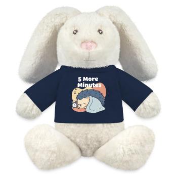 5 More Minutes Schlafender Igel - MiniFeet® RecycelHase® Creme - French Navy - Vorne