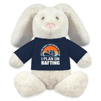 Paddelboot Kajakfahren Kajak Rafting - MiniFeet® RecycelHase® Creme - French Navy - Vorne