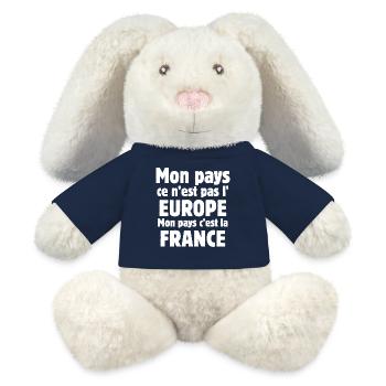 Europe, France, I am French - MiniFeet® RecycelHase® Bunny Cream - french navy - Front