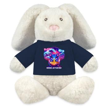 Ramen Kitty Neon Wave - MiniFeet® RecycelHase® Bunny Cream - french navy - Front