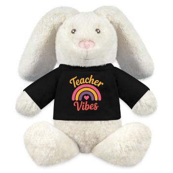 Teacher Vibes - MiniFeet® RecycelHase® Creme - Schwarz - Vorne
