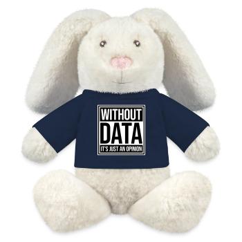 Without Data It's Just An Opinion Statistik Nerd - MiniFeet® RecycelHase® Creme - French Navy - Vorne