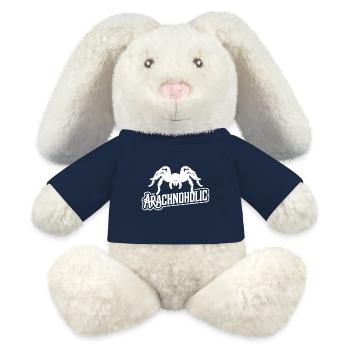 Arachnoholic große haarige Spinne Silhouette - MiniFeet® RecycelHase® Creme - French Navy - Vorne