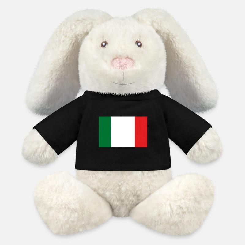 Italy - MiniFeet® RecycelHase® Creme - Schwarz