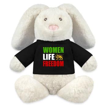 Women life freedom - Lapin en peluche recyclé MiniFeet® Crème - noir - Devant