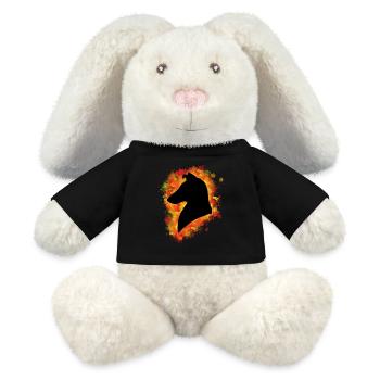 Collie Kurzhaar rot gelb - MiniFeet® RecycelHase® Creme - Schwarz - Vorne