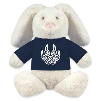 Weiße Wikinger Wolfskrallen - MiniFeet® RecycelHase® Creme - French Navy - Vorne