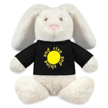 Rise and Shine - MiniFeet® RecycelHase® Creme - Schwarz - Vorne