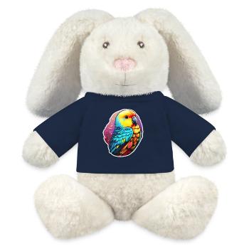 Parakeet Fantasy - MiniFeet® RecycelHase® Bunny Cream - french navy - Front