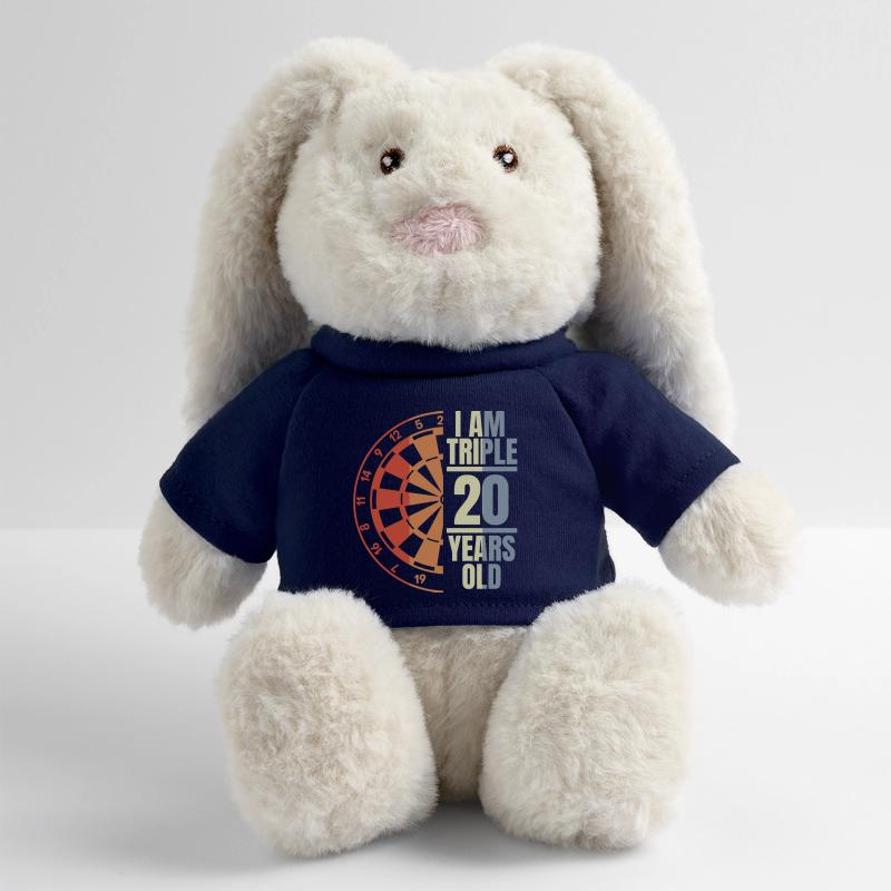 Fléchettes Papi Lapin en peluche recyclé MiniFeet® Crème