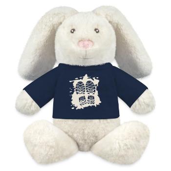 Twin Trails - Shoe Prints [White] - MiniFeet® RecycelHase® Bunny Cream - french navy - Front