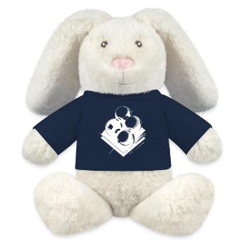 Billardkugeln Skizze - MiniFeet® RecycelHase® Creme - French Navy - Vorne