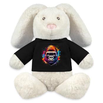 Gorilla - MiniFeet® RecycelHase® Bunny Cream - black - Front