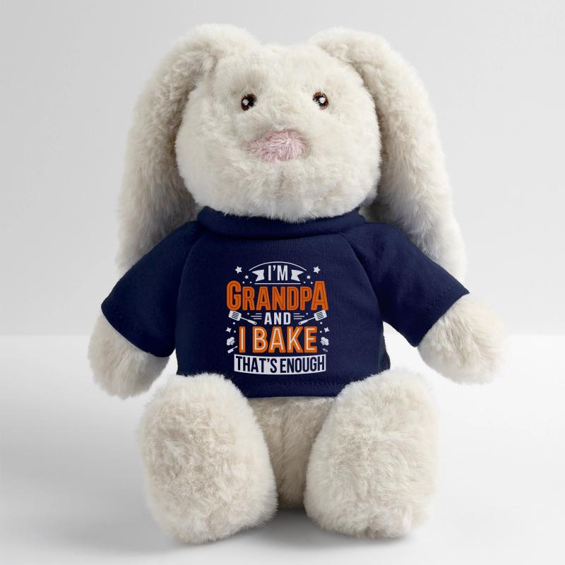 Ich bin Opa und backe lustiger Opa Bäcker Spruch. MiniFeet® RecycelHase® Creme