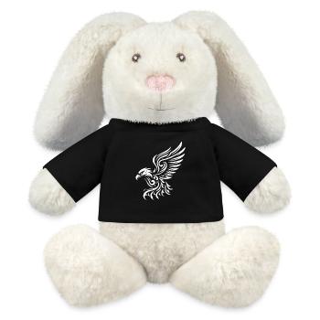 Fusion Weißer Stammesadler - MiniFeet® RecycelHase® Creme - Schwarz - Vorne