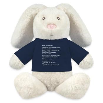 Astronomy Scope Decision Code Telescope - MiniFeet® RecycelHase® Bunny Cream - french navy - Front