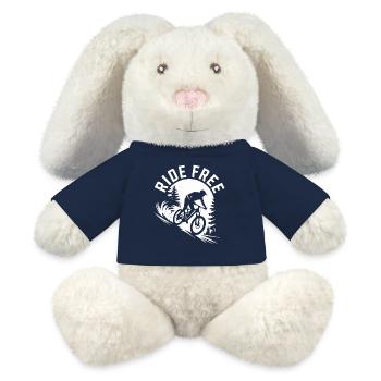 Ride Free Mountainbike T-Shirt - MiniFeet® RecycelHase® Creme - French Navy - Vorne