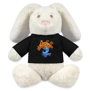 🎃Haunted Pumpkin Ghost Hunter 👻 - MiniFeet® RecycelHase® Bunny Cream - black - Front