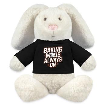 Mode de cuisson toujours activé - Lapin en peluche recyclé MiniFeet® Crème - noir - Devant