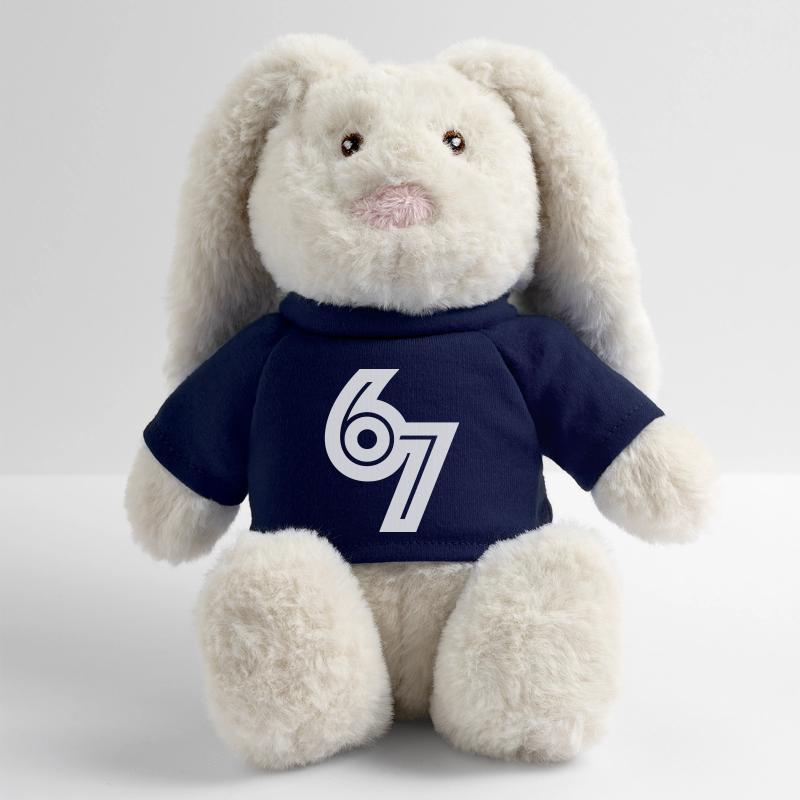 67_meme Lapin en peluche recyclé MiniFeet® Crème