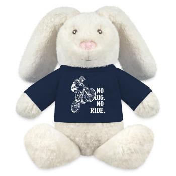 BMX Dirt Jump No Dig No Ride Bike Jump - Lapin en peluche recyclé MiniFeet® Crème - bleu marine - Devant