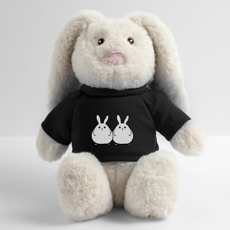 Bunny Funny Easter Couple MiniFeet® RecycelHase® Bunny Cream