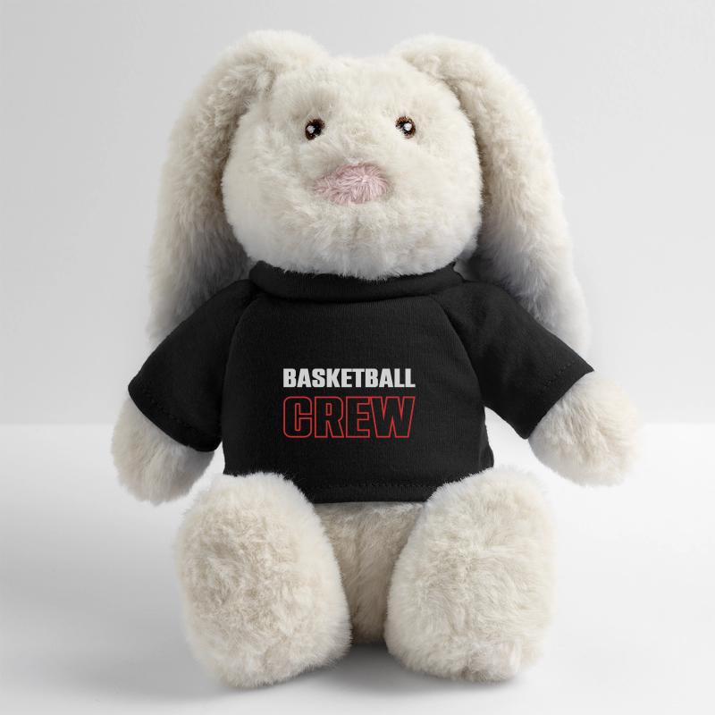 Équipe de basket-ball Lapin en peluche recyclé MiniFeet® Crème