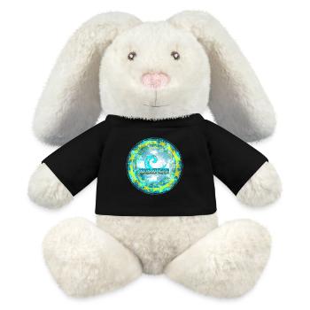 La vague 3 parfaite pour tous les surfeurs - Lapin en peluche recyclé MiniFeet® Crème - noir - Devant