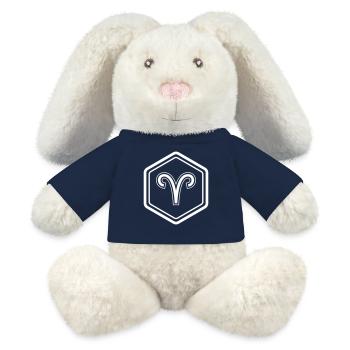 Sternzeichen Widder Symbol Hexagon Vektor - MiniFeet® RecycelHase® Creme - French Navy - Vorne