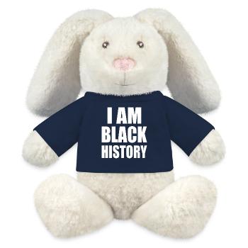 I am black history - MiniFeet® RecycelHase® Bunny Cream - french navy - Front