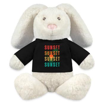 Coucher de soleil - MiniFeet® RecycelHase® Creme - Schwarz - Vorne