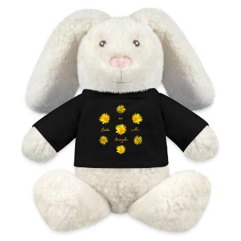 Löwenzahn Garten - MiniFeet® RecycelHase® Creme - Schwarz - Vorne