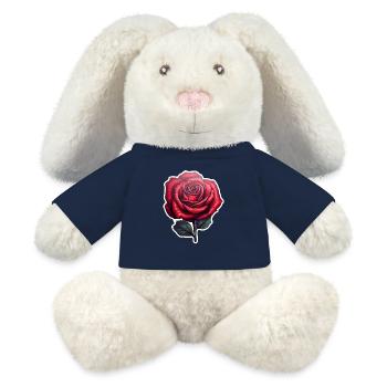 Rose rot - MiniFeet® RecycelHase® Creme - French Navy - Vorne