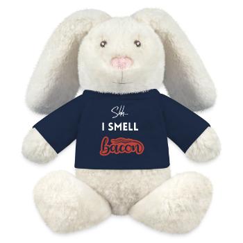 Pssst, ich rieche Speck - MiniFeet® RecycelHase® Creme - French Navy - Vorne