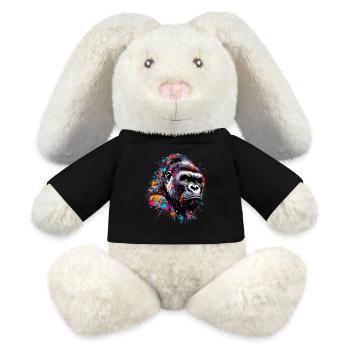Gorilla - MiniFeet® RecycelHase® Bunny Cream - black - Front