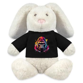 Gorilla - MiniFeet® RecycelHase® Bunny Cream - black - Front