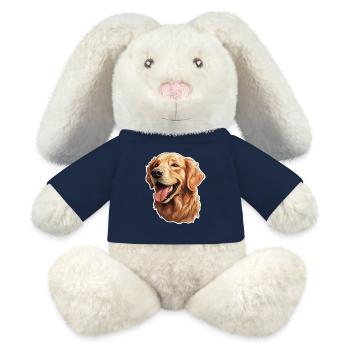 Golden Retriever - MiniFeet® RecycelHase® Bunny Cream - french navy - Front