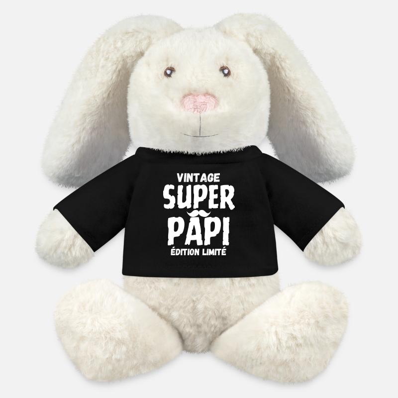 SUPER PAPI - MiniFeet® RecycelHase® Bunny Cream - black