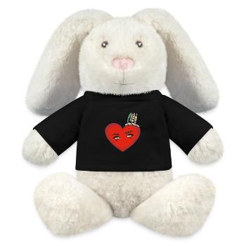 Shaman Heart Heart Shaman Eyes - MiniFeet® RecycelHase® Bunny Cream - black - Front