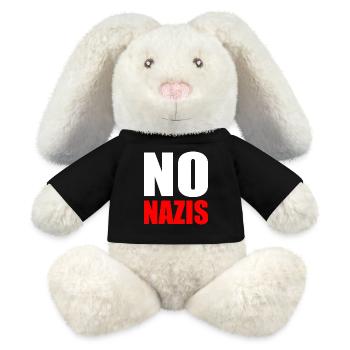 No nazis - MiniFeet® RecycelHase® Bunny Cream - black - Front