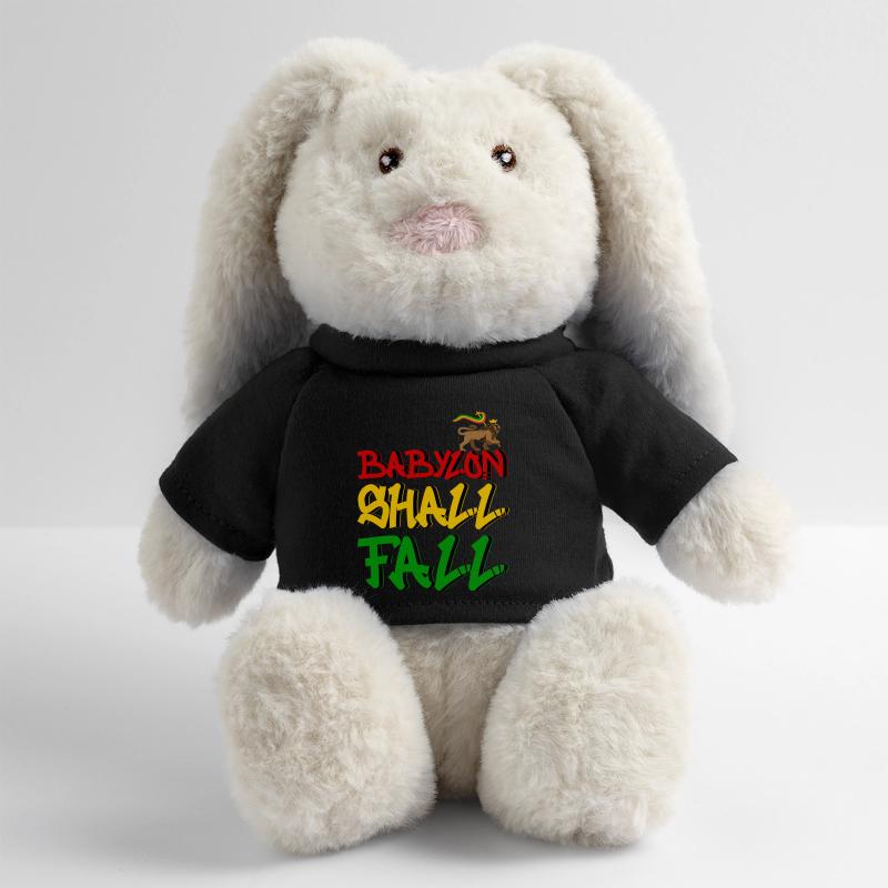 Babylone tombera Lapin en peluche recyclé MiniFeet® Crème