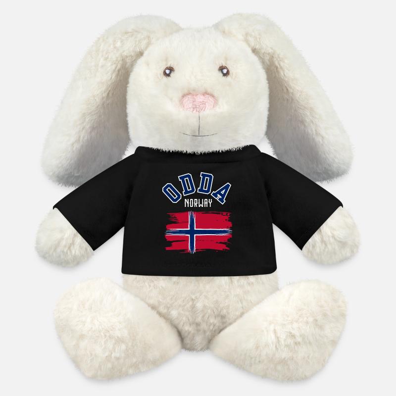 Odda Norwegen - MiniFeet® RecycelHase® Creme - Schwarz
