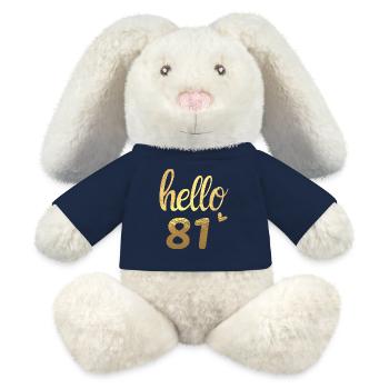 Hallo 81 gold - MiniFeet® RecycelHase® Creme - French Navy - Vorne